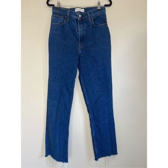 Abercrombie & Fitch The '90s Straight Ultra High Rise Curve Love Jeans - Picture 1 of 4